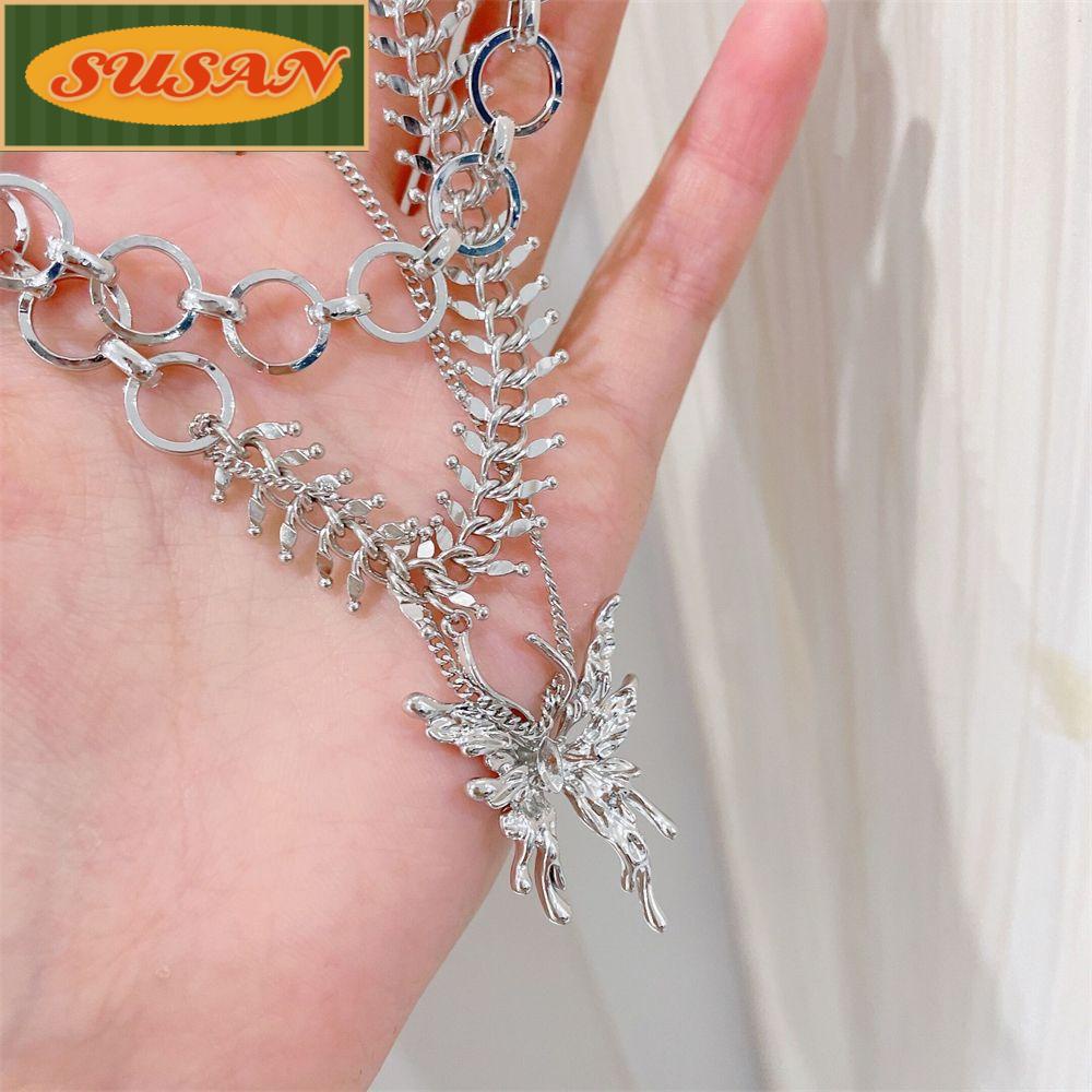 Dây Chuyền Mặt Hình Bướm Phong Cách Hip Hop Gothic Cổ Điển Cho Nữ