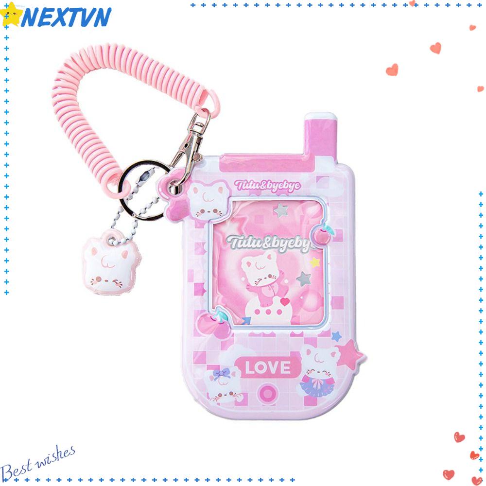 Kẹp Giữ Thẻ Điện Thoại Bằng Nhựa PVC Hai Màu Tiện Dụng