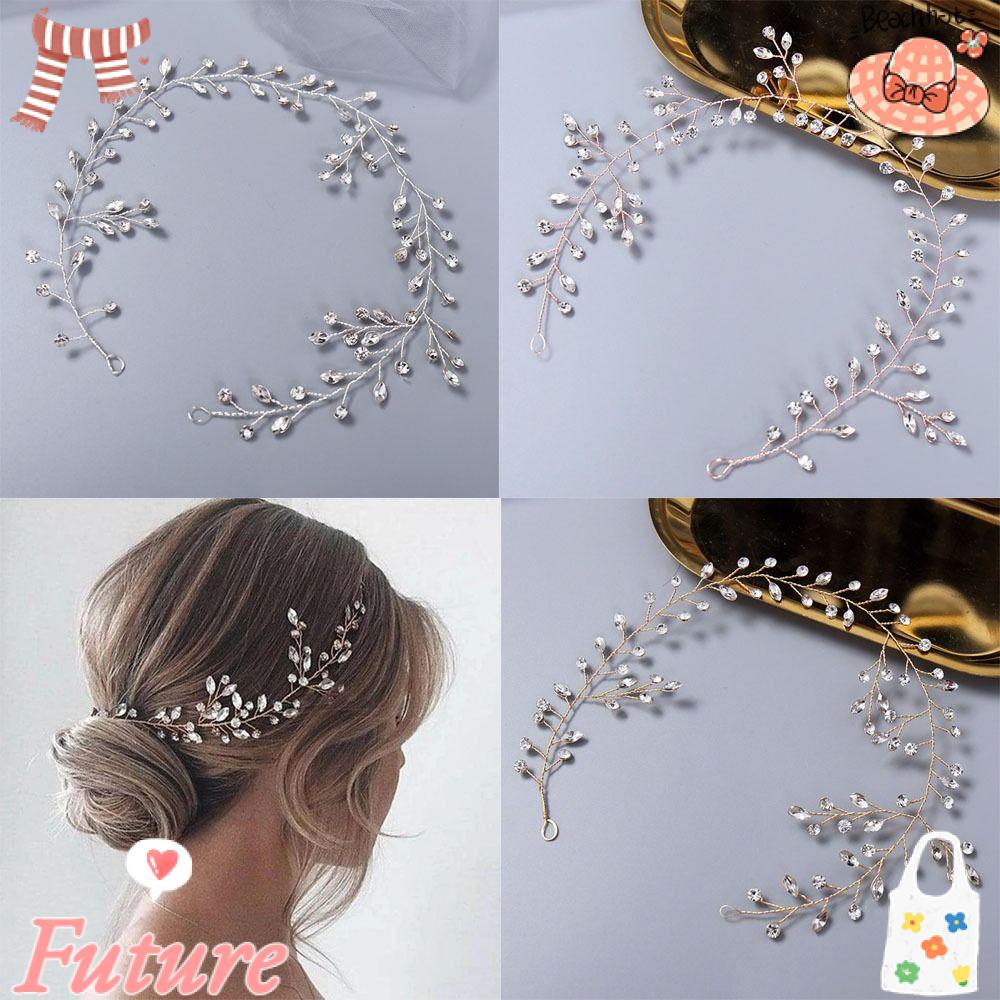 Future Băng Đô Hoa Cài Tóc Trang Trí Cho Cô Dâu Ngày Cưới