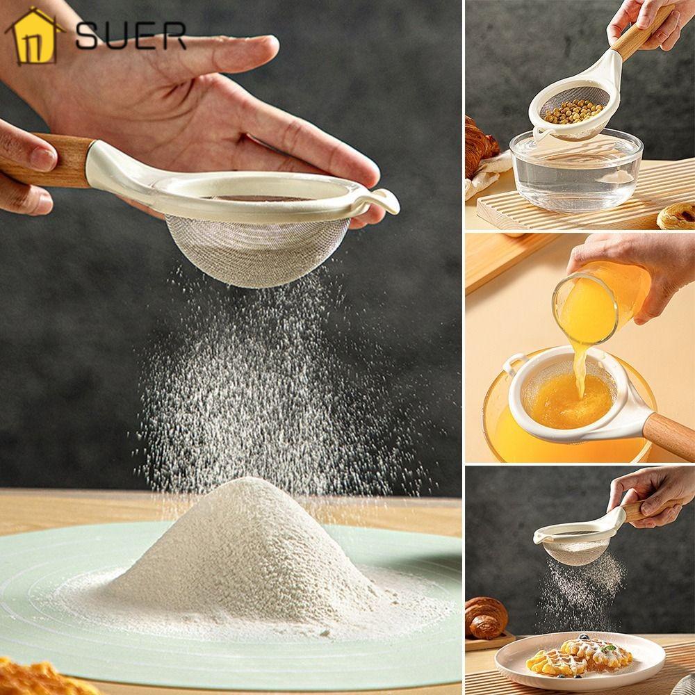 Rây Lọc Bột Làm Bánh Tay Cầm Bằng Gỗ