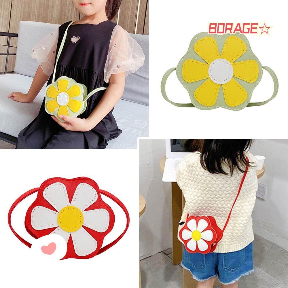 Túi Đeo Chéo BORAG Họa Tiết Hoa Cho Bé