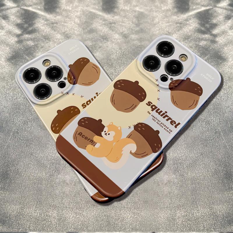 Ốp Điện Thoại Mềm Chống Sốc Họa Tiết Hạt Dẻ Cho Iphone 78 13 1211 6In Plus max 14 Pro