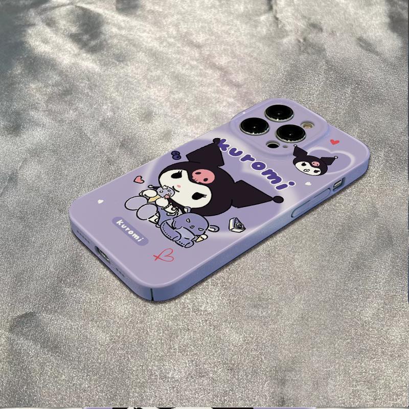 Ốp Điện Thoại Màu Tím Chống Sốc Cho Iphone 14promax 13 Kuromi 7811ins 12 3M2O