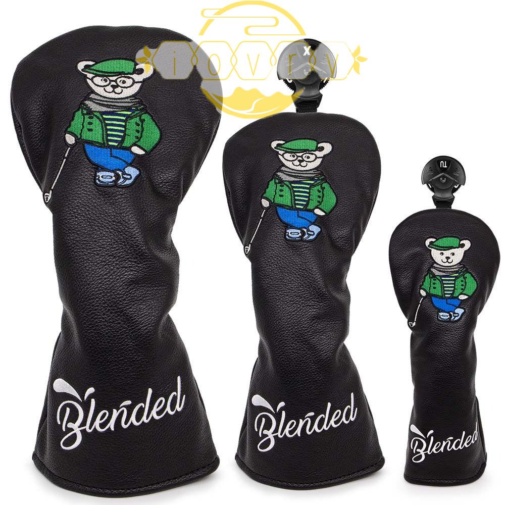 Vỏ Bọc Đầu Gậy Đánh Golf Bằng Da PU Màu Ngà Thêu Chữ IVORY 1.3 UT