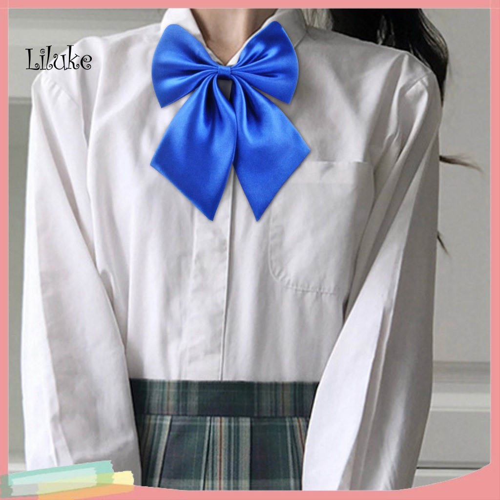 Cổ Áo Sơ Mi Phối Nơ Xinh Xắn Thoáng Khí Thời Trang Cho Nữ