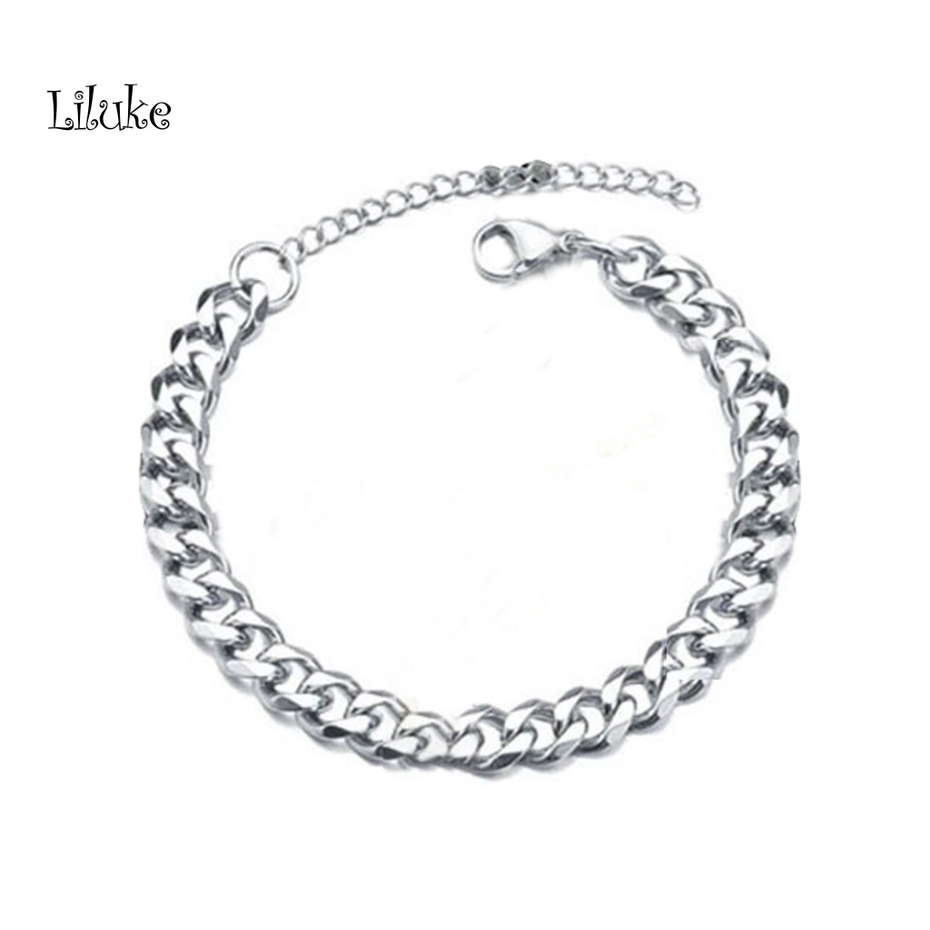 Lk Vòng Tay Chuỗi Xích Cuban Tinh Tế Thời Trang Hip Hop Unisex Mặc Hàng Ngày