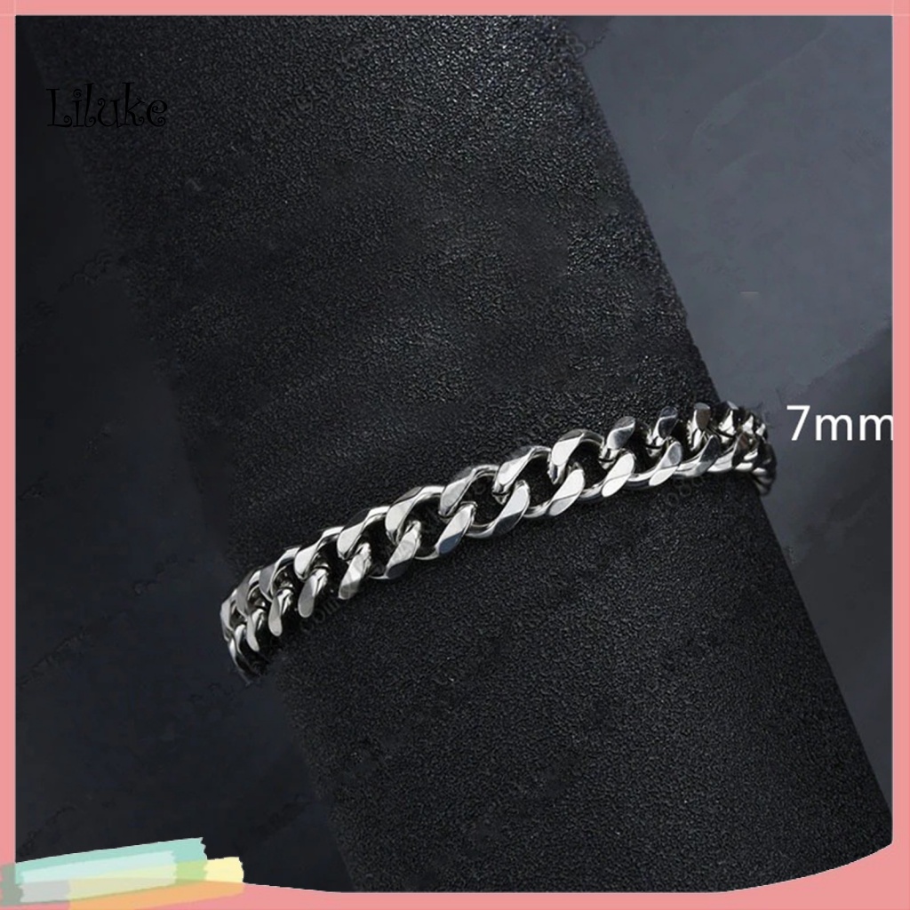 Lk Vòng Tay Chuỗi Xích Cuban Tinh Tế Thời Trang Hip Hop Unisex Mặc Hàng Ngày