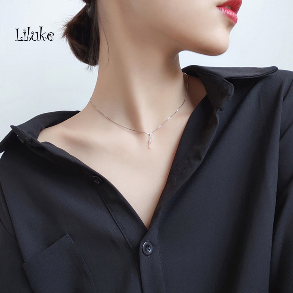 Vòng cổ Hợp Kim Mặt Đính Đá Lấp Lánh Thời Trang Cho Nữ