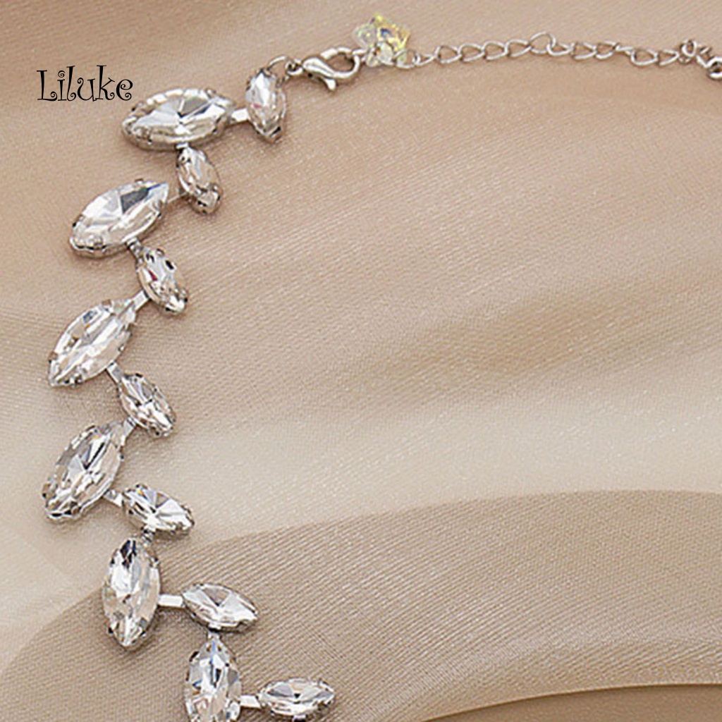 Vòng cổ Hợp Kim Trang Trí Mặt Trăng Khuyết Đính Đá Thời Trang Cho Nữ