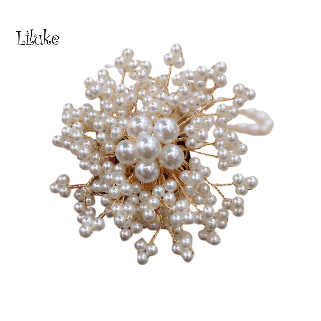 Ghim Cài Áo Hình Hoa Đính Ngọc Trai Nhân Tạo Lãng Mạn