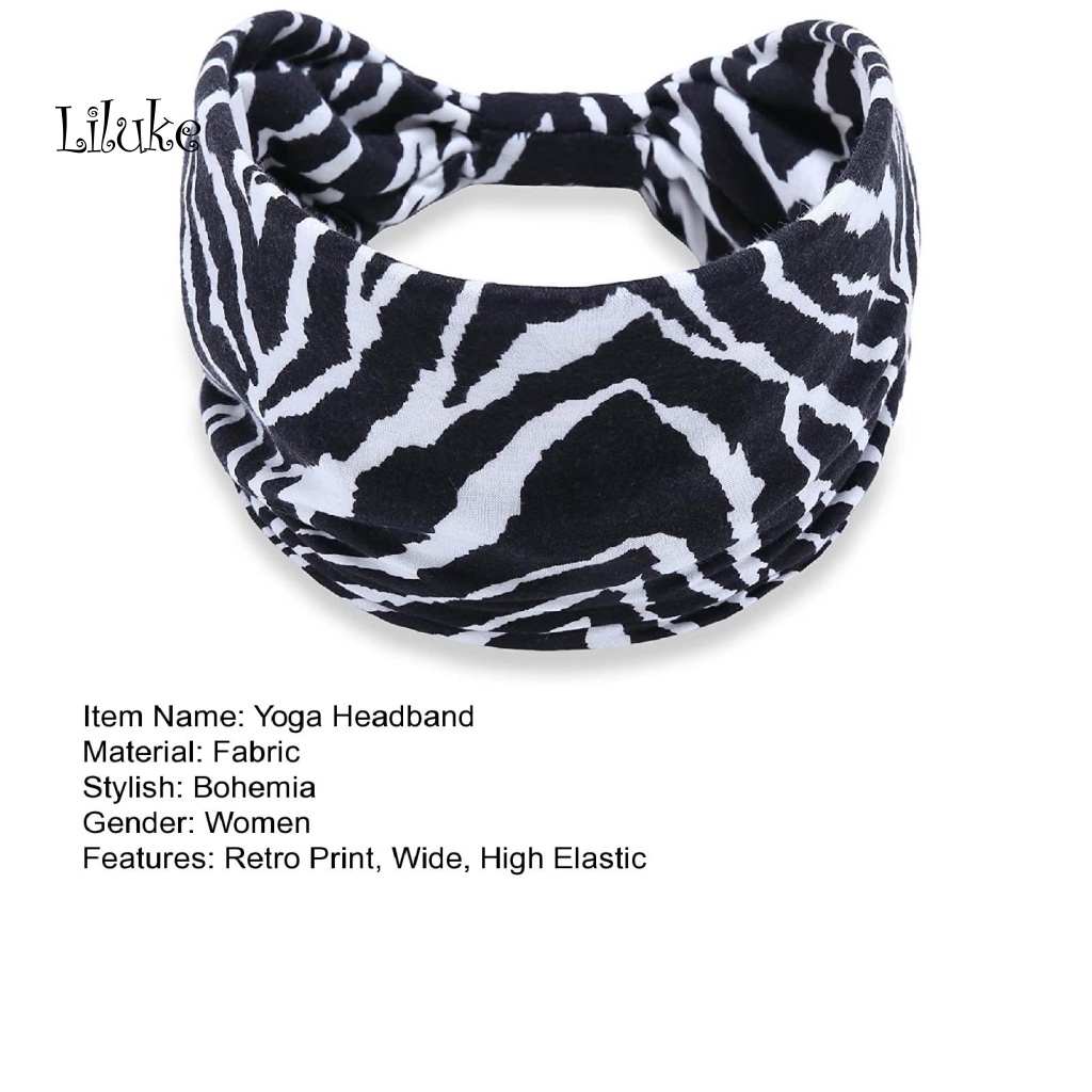 Băng Đô Cài Tóc Nữ Co Giãn Thoáng Khí Phong Cách Bô-Hem