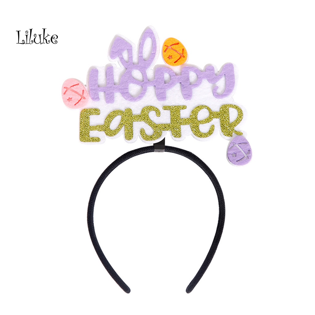 Băng Đô Cài Tóc Co Giãn Kiểu Dáng Hoạt Hình Dễ Thương Cho Lễ Phục Sinh