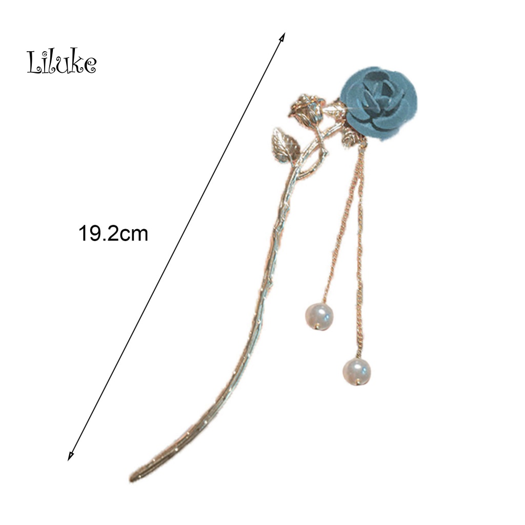 Lược Cài Tóc Nữ Đính Hoa Hồng Dễ Thương