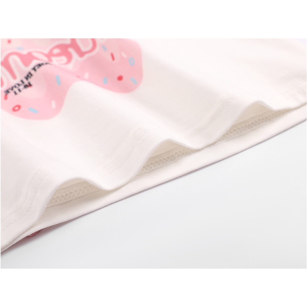 Áo Thun Ngắn Tay Giả Hai Lớp In Họa Tiết Thời Trang Dành Cho Nữ