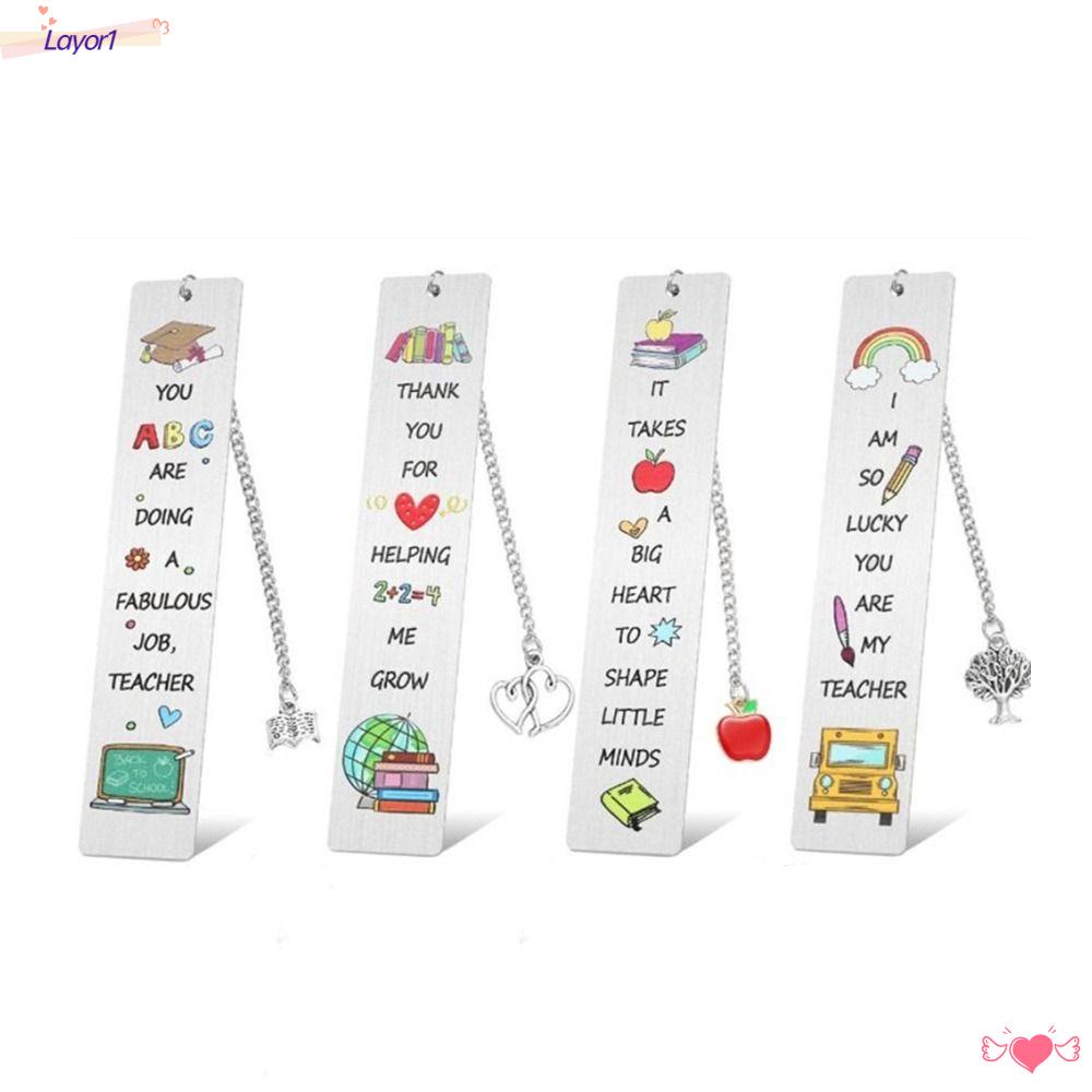 Layor1 Kẹp Sách Bằng Kim Loại Dùng Đánh Dấu Trang Sách Cho Giáo Viên