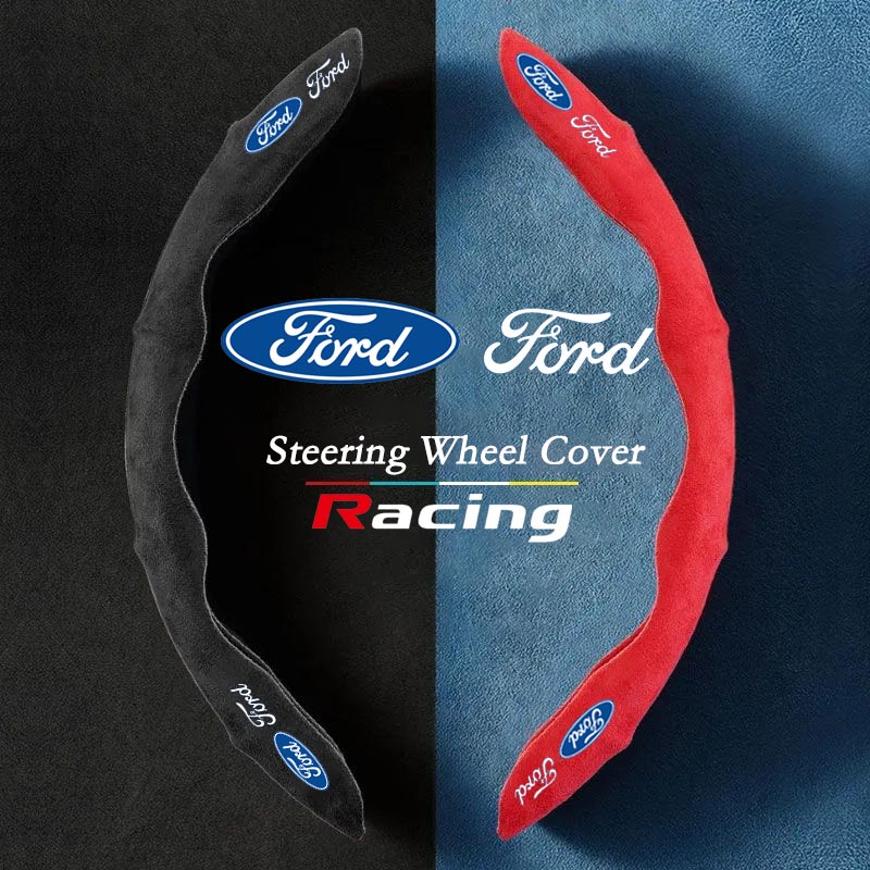 Vỏ Bọc Vô Lăng Bằng Da Lộn Cho Ranger Bronco Focus Kuga Ka EcoSport Territory Transit F-Series Maverick