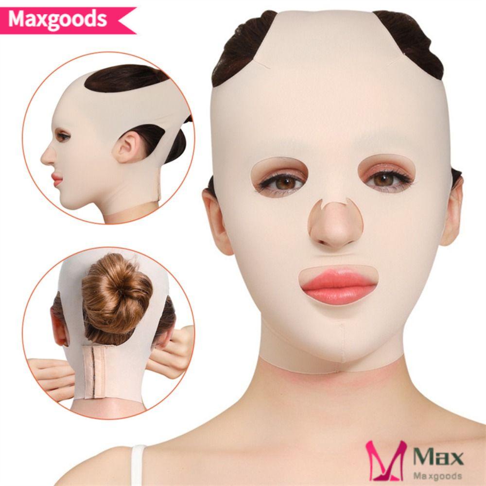 Mặt Nạ Nâng Cơ Mặt 3d Tạo Khuôn Mặt Chữ V Thoáng Khí Chống Nếp Nhăn MAXG