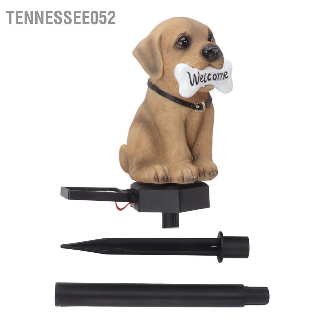 Tennessee052 Đèn năng lượng mặt trời Phim hoạt hình Dấu hiệu chào mừng Dog Lawn sân vườn ngoài cảnh quan trang trí