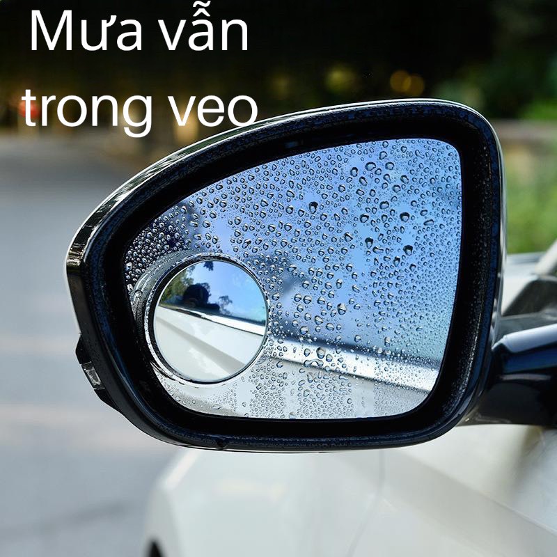 Bộ 2 Gương cầu lồi xoay 360 mini , đế hút kính gắn gương hậu ô tô, xe hơi, nhỏ gọn, tăng góc nhìn quan sát hiệu quả