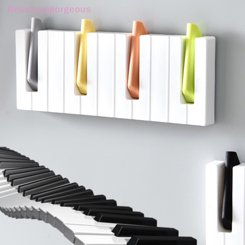 Móc Treo Đồ Gắn Tường Hình Phím Đàn Piano Sáng Tạo