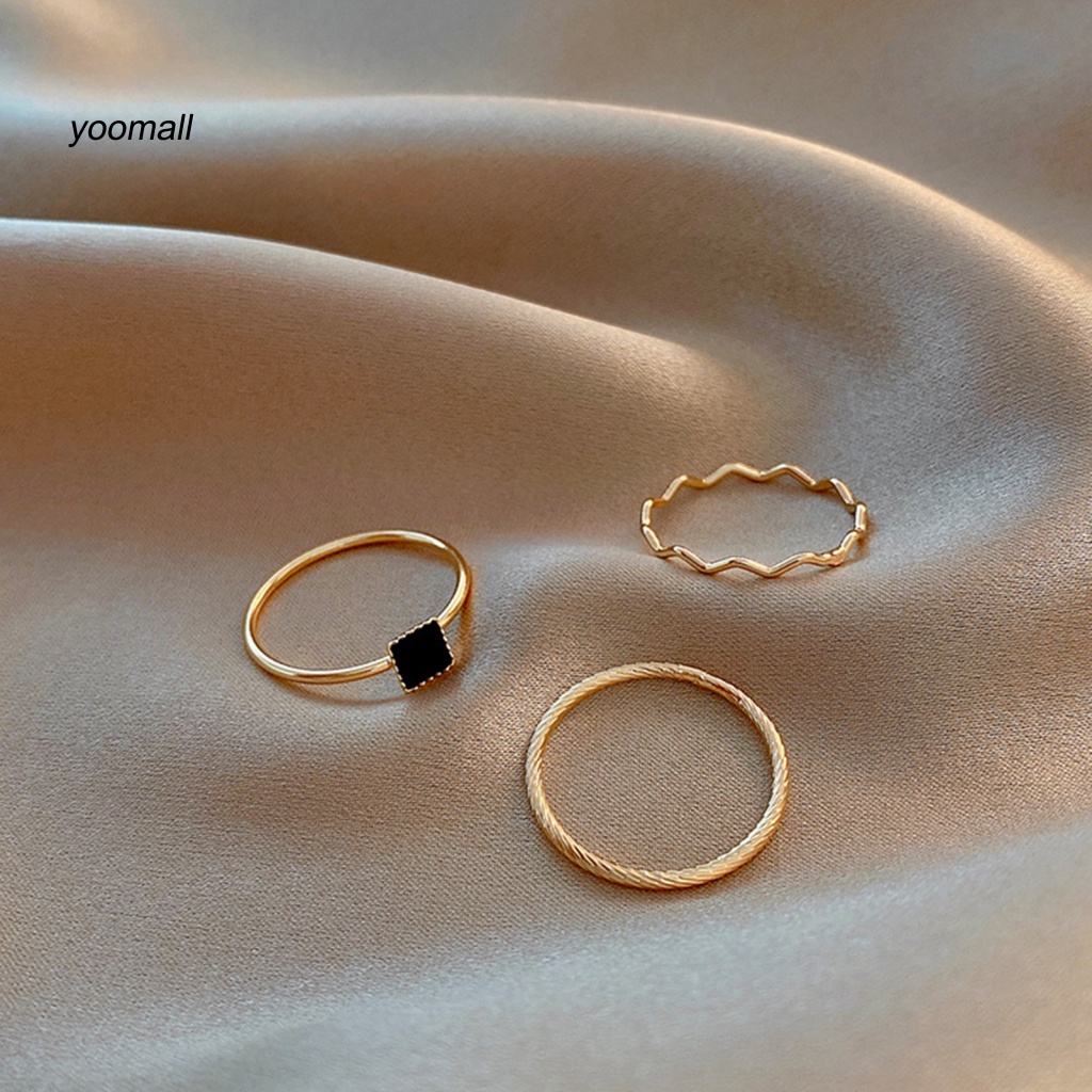 Bộ 5 / 3 Nhẫn Đeo Ngón Tay Chống Mòn Thời Trang Dành Cho Nữ