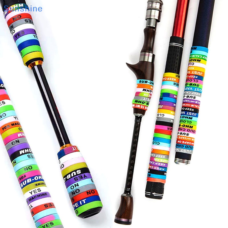 Set 10 Vòng Silicone Hình Chữ O Cố Định Cần Câu Cá Chống Trượt Tiện Dụng