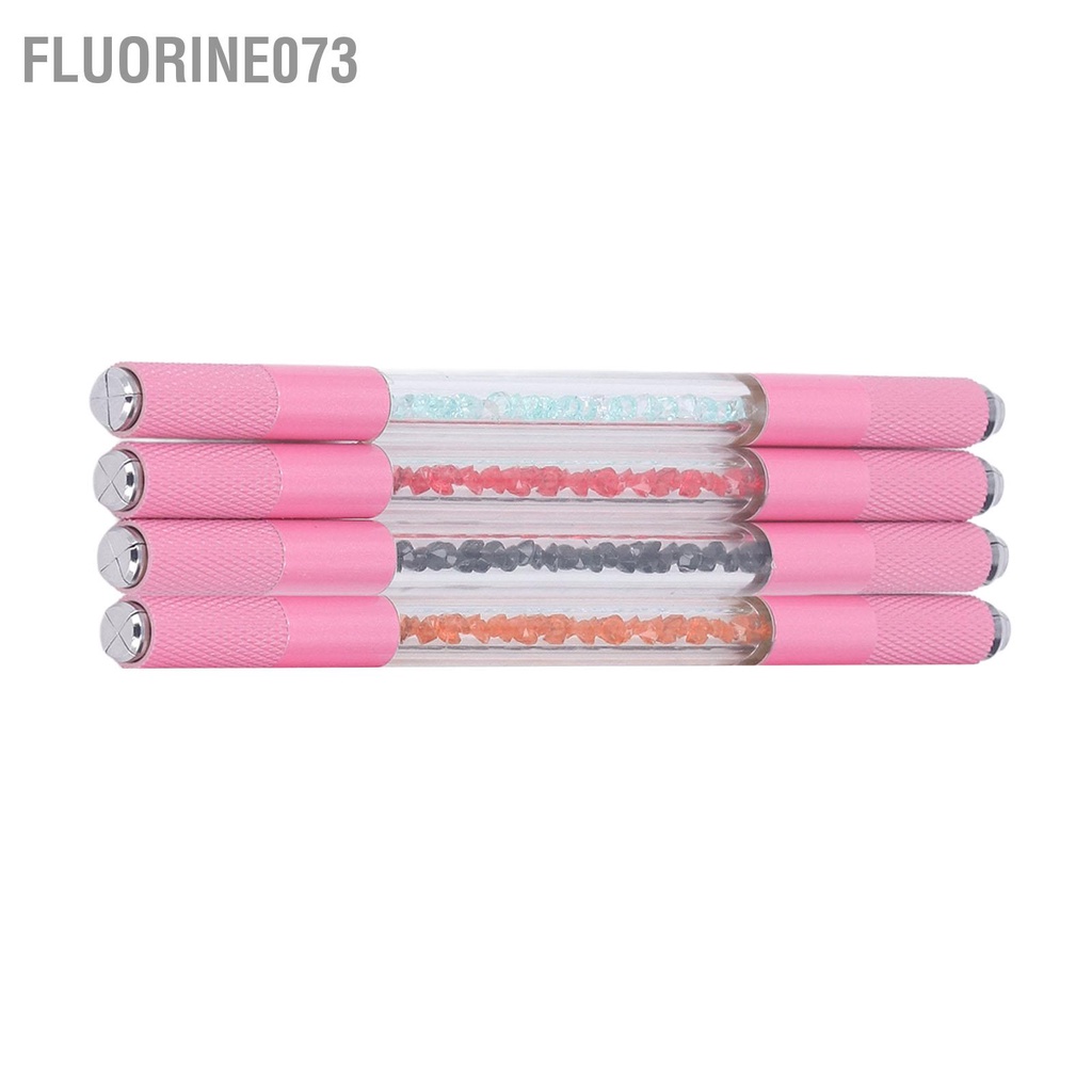 Fluorine073 4 Bộ Bút Hướng Dẫn Sử Dụng Hai Mặt Cho Đồ Trang Điểm Vĩnh Viễn Nhiều Màu Tay Cầm Microblading Hợp Kim