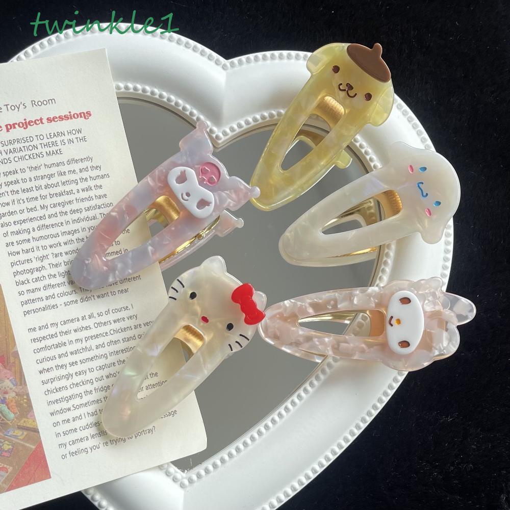 Kẹp Tóc Mỏ Vịt Yugui Hoạt Hình Giọt Nước Lấp Lánh Thanh Lịch Cho Nữ