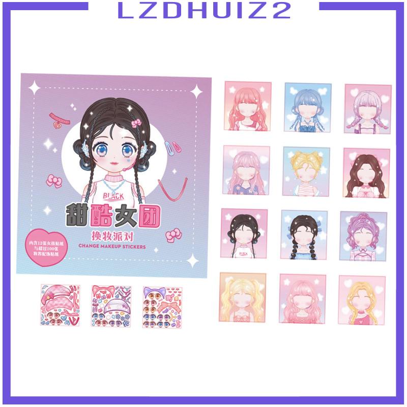 Sticker Dán Trang Trí Búp Bê Công Chúa Vui Nhộn Cho Bé Gái