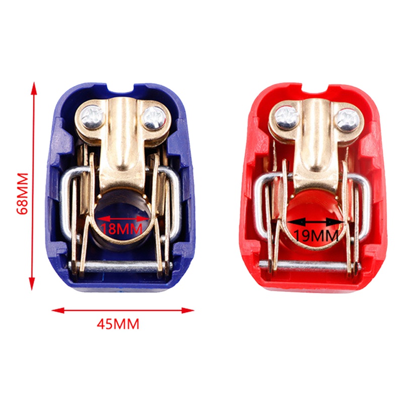 1 Cặp Đầu Nối Cực Dương Và Âm Cho Bình Ắc Quy Xe Hơi