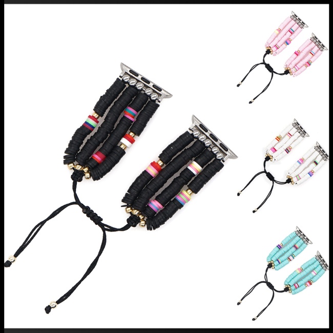 Dây Đeo Mềm Phong Cách Boho Thay Thế Cho Đồng Hồ iWatch 42-44mm