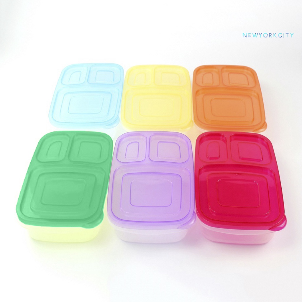 Hộp cơm 3 Ngăn Chống Rò Rỉ Dùng Một Lần Tiện Dụng Cho Nhà Bếp