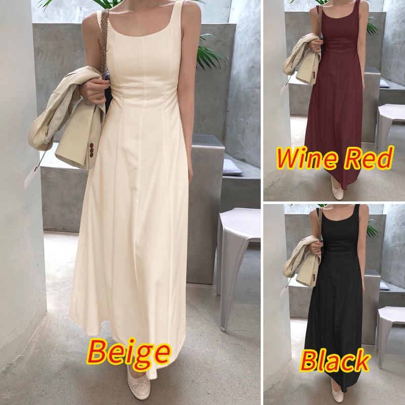 Zanzea Đầm Nữ Cộc Tay Cổ Chữ U Khóa Kéo Sau Lưng Thời Trang Hàn