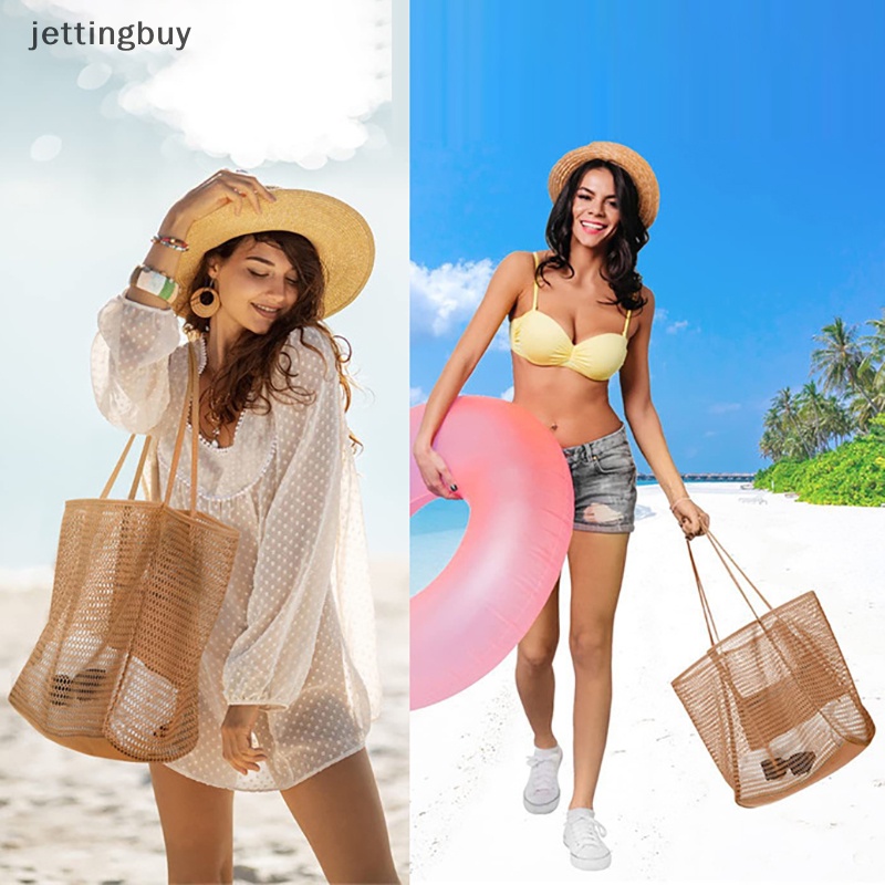 Túi Lưới Đeo Vai Sức Chứa Lớn Tiện Dụng Mang Theo Du Lịch / Đi Biển Cho Nữ