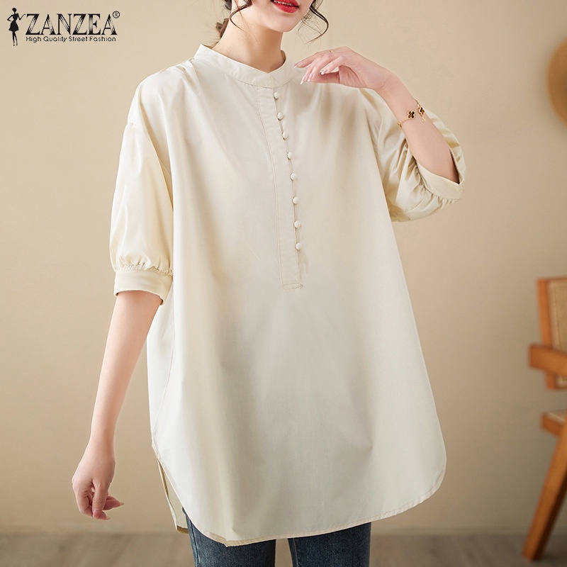 Zanzea Áo Nữ Tay Lửng Kiểu Dáng Thời Trang Quyến Rũ