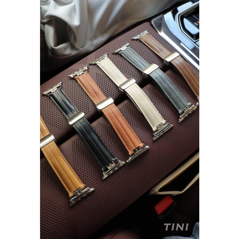 Dây Đeo Bằng Da Ngựa Có Khóa Nam Châm Cho Apple Watch Series 8 7 6 5 4 3 SE S8 Ultra 45mm 44mm 41mm 40mm 49mm