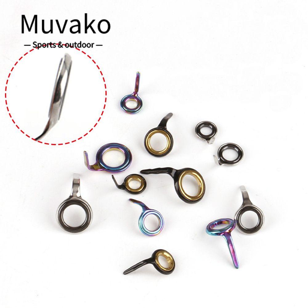 MUVAKO Bộ 9 Phụ Kiện Cần Câu Cá Bằng Inox 2.5 Chuyên Dụng#-10# Bộ Dụng Cụ Sửa Chữa Đầu Mũi Khoan Chuyên Dụng