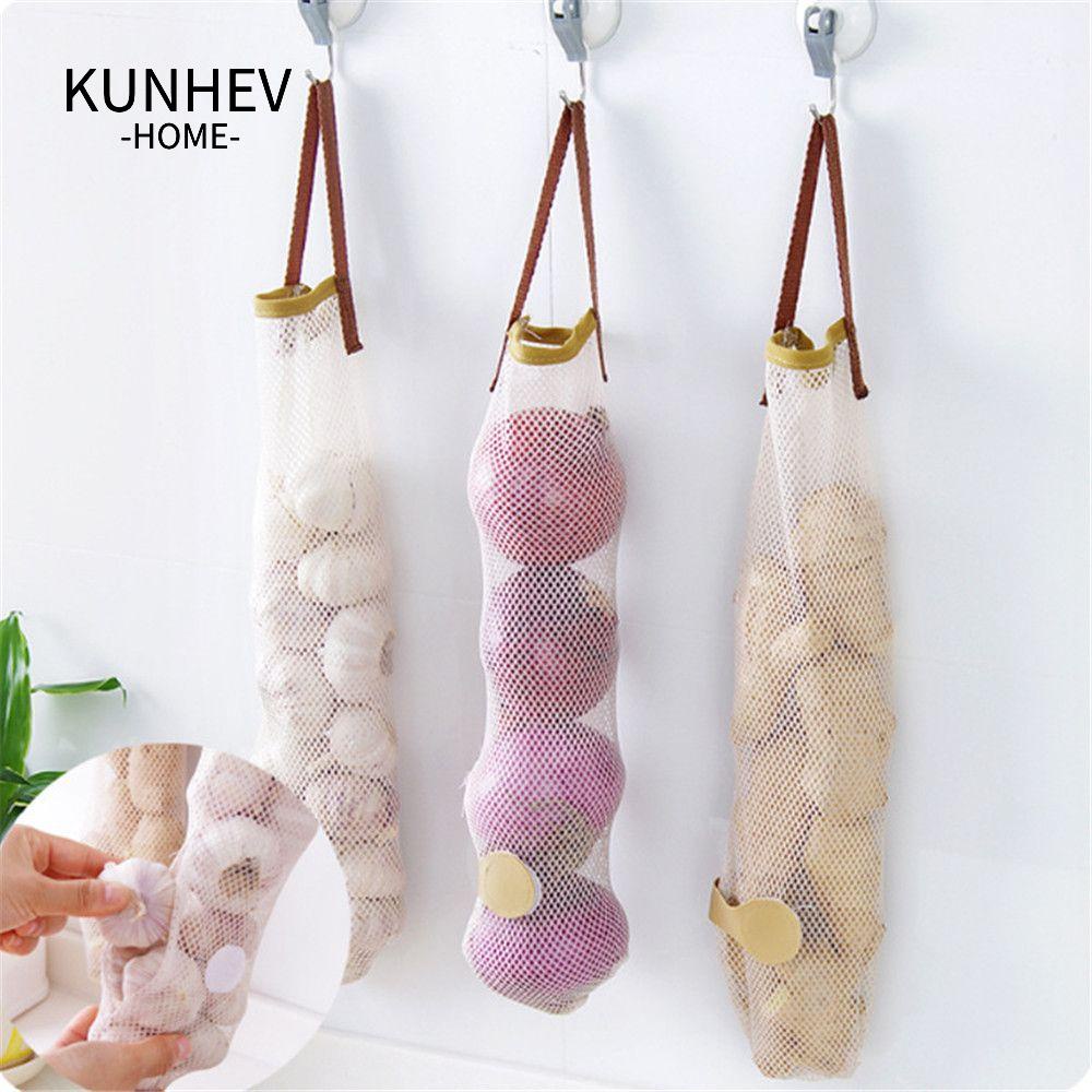 KUNHEV Túi Lưới Đựng Rau Củ Quả Đa Năng Thoáng Khí
