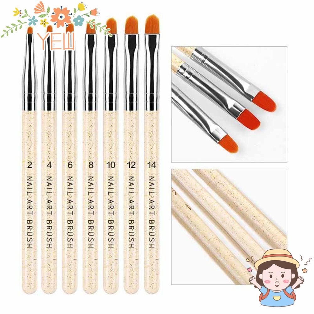 Set 7 Cọ Vẽ Trang Trí Móng Tay Nghệ Thuật Chuyên Nghiệp Tiện Dụng