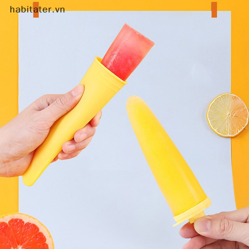 Khuôn Làm Kem Que Bằng Silicon Cấp Thực Phẩm Tiện Dụng Cho Bé