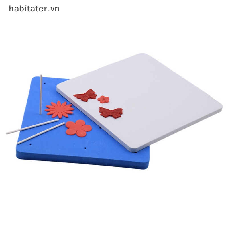 Set 2 Tấm Lót 12 Lỗ Tạo Hình Hoa Trang Trí Bánh Kem DIY
