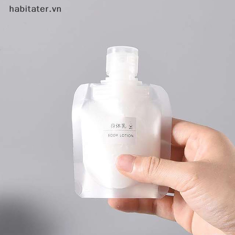 Túi Nhựa Trong Suốt Đựng Dầu Gội / Mỹ Phẩm Tiện Dụng Khi Đi Du Lịch