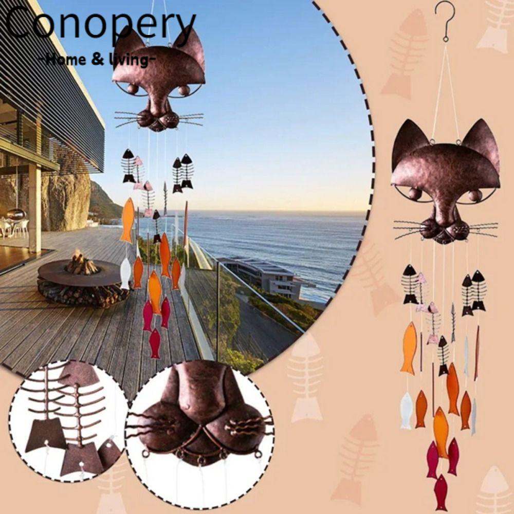 CONOPERY Chuông Gió Kim Loại Thủ Công Trang Trí Nhà Cửa Nhân Dịp Năm Mới