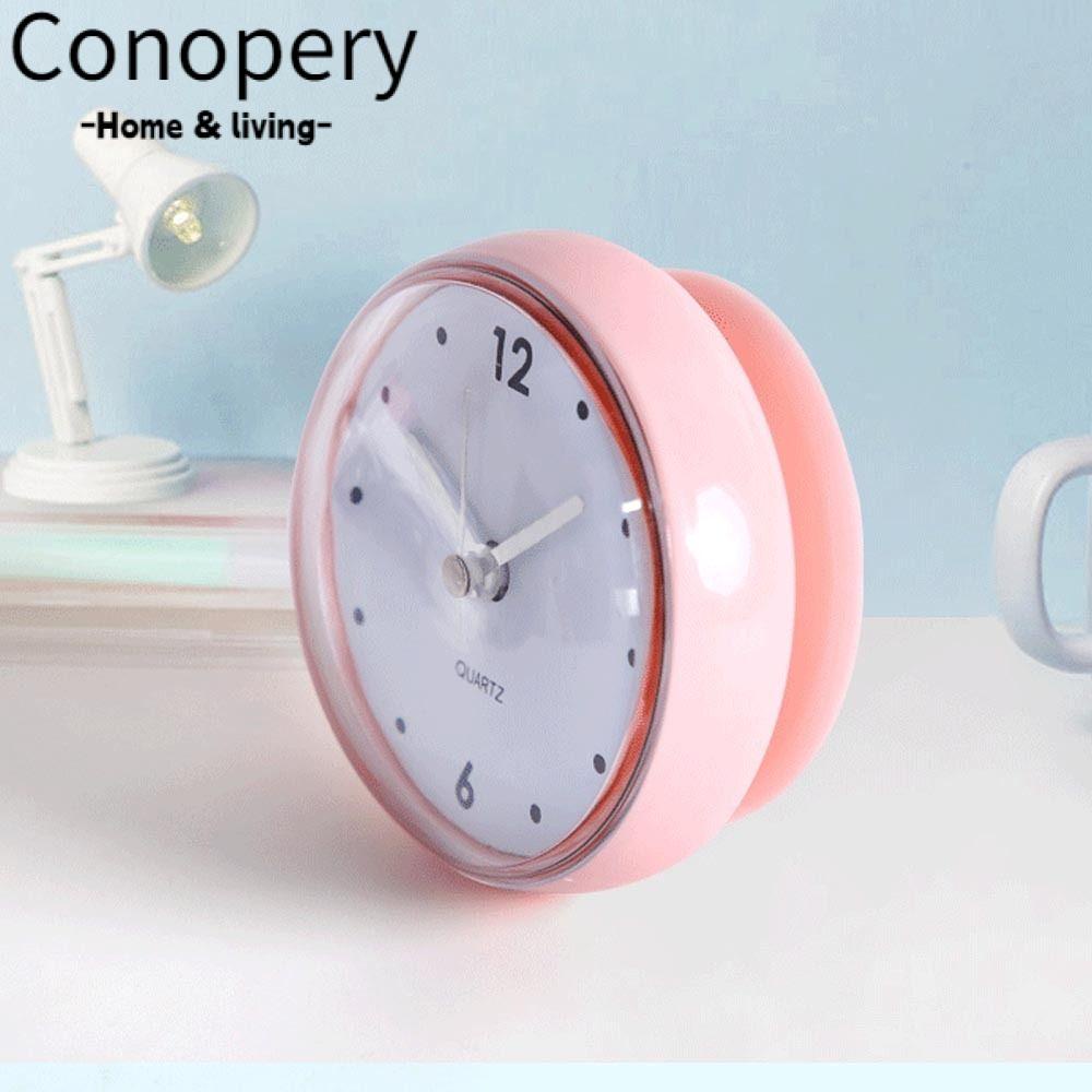 CONOPERY Đồng Hồ Treo Tường Mini 3D Có Giác Hút Chống Nước Hiện Đại