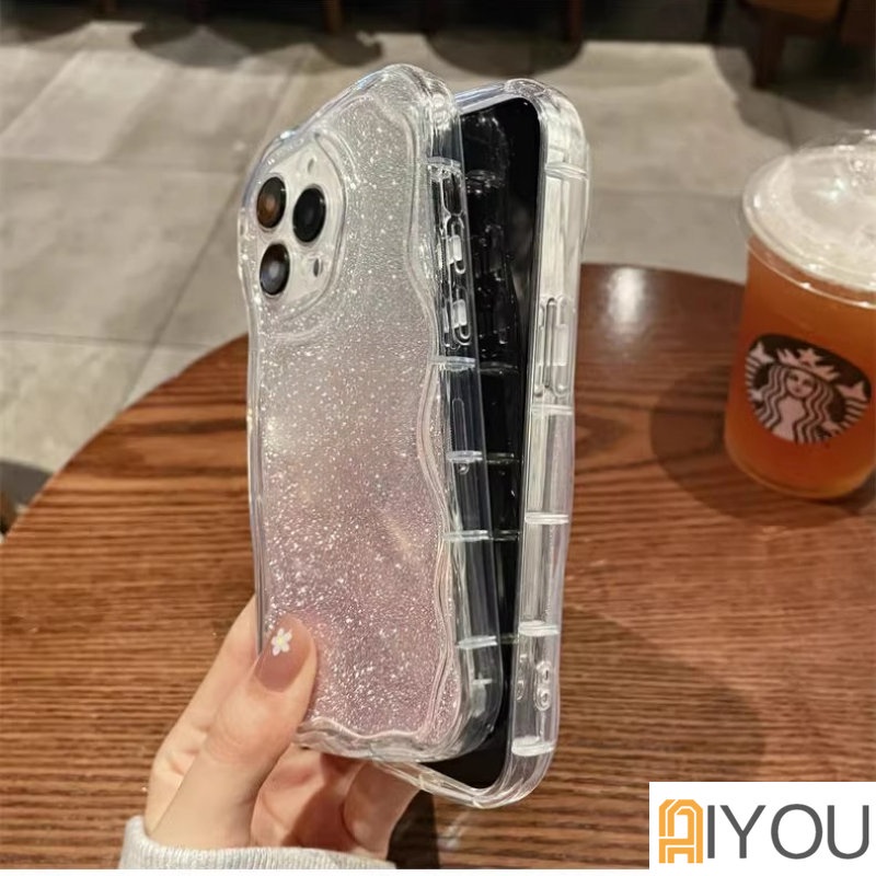 Ốp Điện Thoại Màu Gradient Lấp Lánh Chống Sốc Cho iPhone 14 13 12 11 Pro Max X XR XS 7 8 Plus S2022