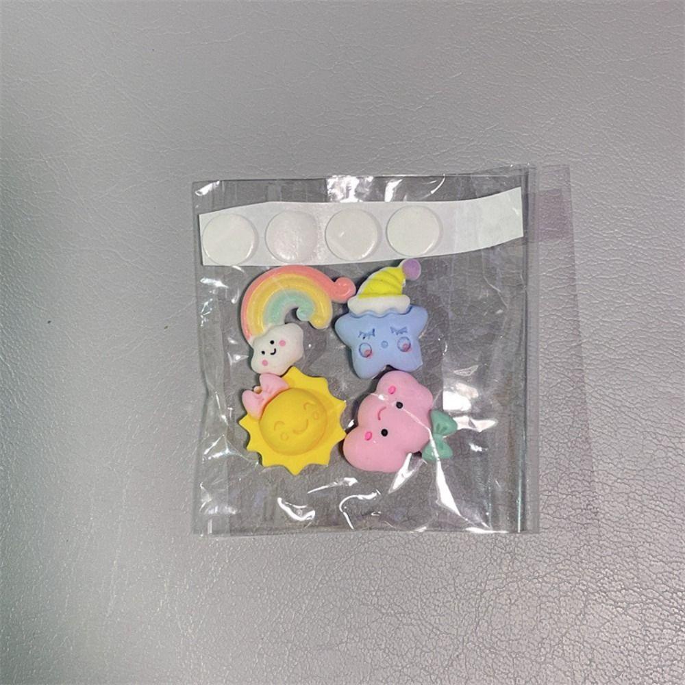 Miếng Dán Resin Họa Tiết Hoạt Hình 3D Dễ Thương Độc Đáo Trang Trí Tủ Lạnh