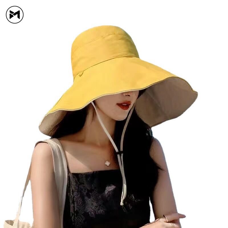 Nón Bucket Hai Mặt Chống Nắng / Tia UV Mẫu Mới 2023 Thời Trang Cho Nữ