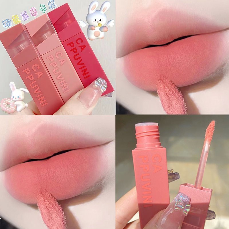 Son Môi Cappuvini Chất Nhung Lì Lâu Trôi Chống Thấm Nước Không Dễ Phai Màu