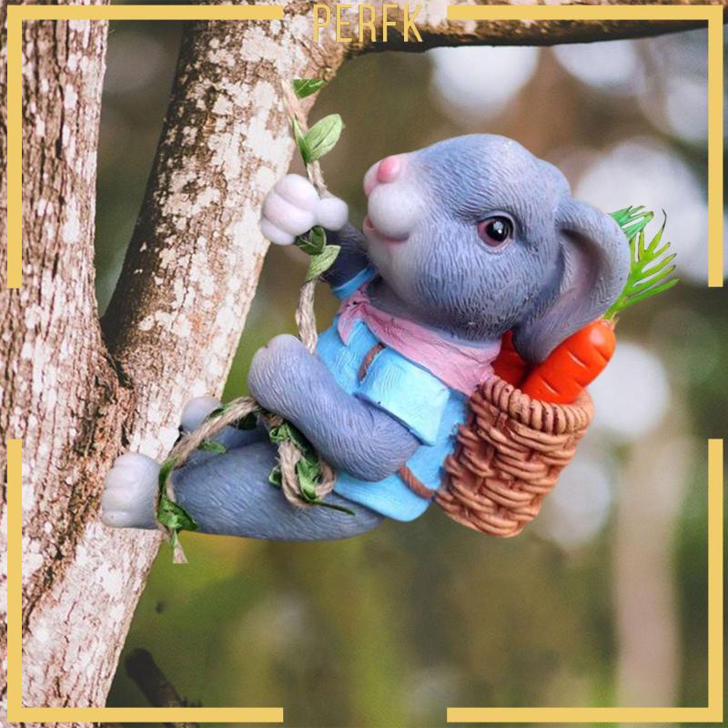 Mô Hình Thỏ Điêu Khắc Treo Trang Trí Sân Vườn Ngoài Trời