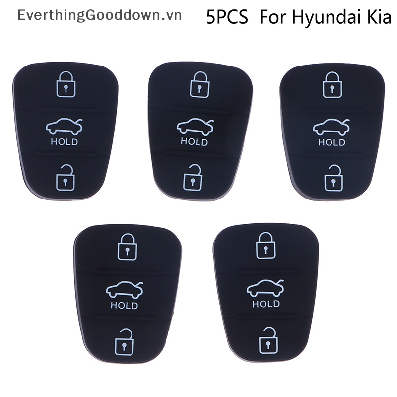 Bộ 5 Vỏ Chìa Khóa Điều Khiển Từ Xa 3 Nút Thay Thế Bằng Silicon Cho I10 I20 I30 IX35 K2 K5 Rio